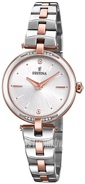 Festina Mademoiselle Srebrny/Stal w kolorze różowego złota Ø29 mm F20308-2