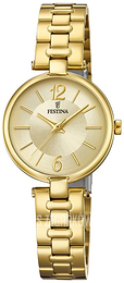 Festina Mademoiselle Żółte złoto/Stal w odcieniu złota Ø28 mm F20313-1