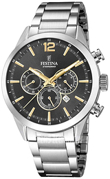 Festina Czarny/Stal Ø44 mm F20343-3