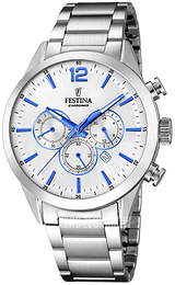 Festina Srebrny/Stal Ø44 mm F20343-5