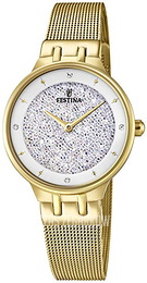 Festina Mademoiselle Biały/Stal w odcieniu złota Ø31 mm F20386-1