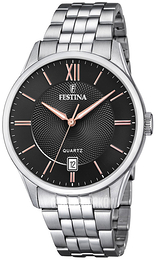 Festina Classic Czarny/Stal Ø43 mm F20425-6
