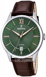 Festina Classic Zielony/Skóra Ø43 mm F20426-8