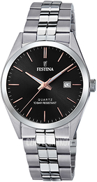 Festina Classic Czarny/Stal Ø40 mm F20437-C