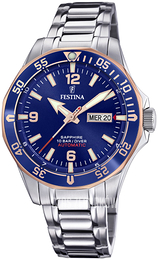 Festina Niebieski/Stal Ø42.3 mm F20478-3