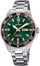 Festina Zielony/Stal Ø42.3 mm F20478-4