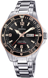 Festina Czarny/Stal Ø42.3 mm F20478-6