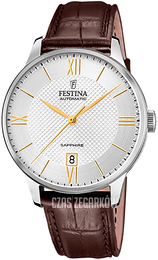 Festina Srebrny/Skóra Ø41 mm F20484-2