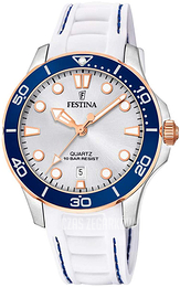 Festina Srebrny/Guma Ø39 mm F20502-1