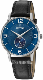 Festina Retro Niebieski/Skóra Ø36 mm F20566-3