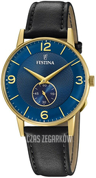Festina Retro Niebieski/Skóra Ø36 mm F20567-3