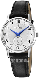 Festina Retro Srebrny/Skóra Ø29 mm F20570-1