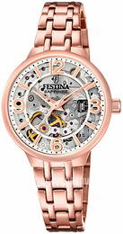 Festina Szkieletowa tarczy/Stal w kolorze różowego złota Ø32.5 mm F20616-1