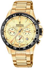 Festina Timeless Żółte złoto/Stal w odcieniu złota Ø43.5 mm F20634-6