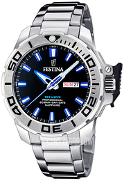 Festina The Original Diver Czarny/Stal Ø46.3 mm F20665-3