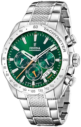 Festina Timeless Zielony/Stal Ø44.5 mm F20668-3