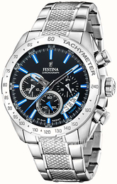 Festina Timeless Czarny/Stal Ø44.5 mm F20668-6