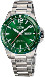 Festina Titanium Zielony/Tytan Ø43 mm F20698-3