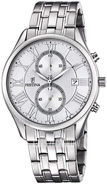 Festina Retro Srebrny/Stal Ø42 mm F6854-1
