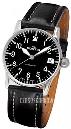 Fortis Flieger Czarny/Skóra Ø34 mm 621.10.91.L01