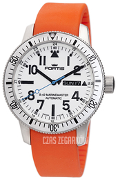 Fortis B-42 Marinemaster Biały/Guma Ø42 mm 647.11.42.Si20