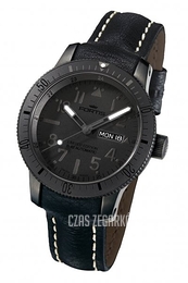 Fortis B-42 Black Czarny/Skóra Ø44 mm 647.28.81.L01