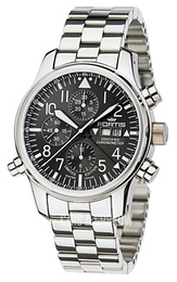 Fortis F-43 Czarny/Stal Ø43 mm 702.10.81.M