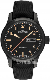 Fortis Aeromaster Czarny/Skóra Ø42 mm F4020007