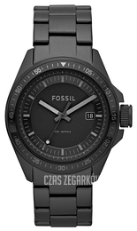 Fossil Decker Czarny/Stal Ø44 mm AM4373