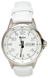 Fossil Biały/Skóra Ø38 mm AM4432