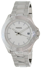 Fossil Retro Traveler Biały/Stal Ø45 mm AM4440