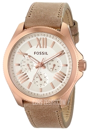 Fossil Cecile Biały/Skóra Ø40 mm AM4532