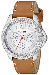 Fossil Srebrny/Skóra Ø40 mm AM4623