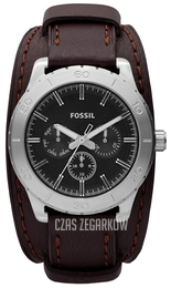 Fossil Czarny/Skóra Ø43 mm BQ1053