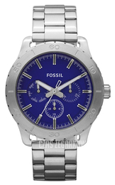 Fossil Kipton Niebieski/Stal Ø43 mm BQ1056