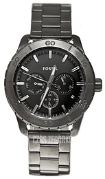 Fossil Czarny/Stal Ø42 mm BQ1057