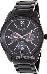 Fossil Czarny/Stal Ø43 mm BQ1122