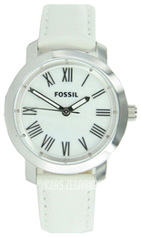 Fossil Biały/Skóra Ø37 mm BQ1232