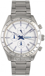 Fossil Biały/Stal Ø44 mm BQ2106
