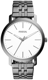 Fossil Biały/Stal Ø44 mm BQ2313