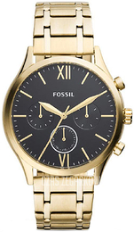 Fossil Czarny/Stal w odcieniu złota Ø44 mm BQ2366