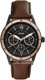 Fossil Czarny/Skóra Ø43 mm BQ2378