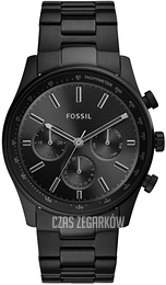 Fossil Czarny/Stal Ø44 mm BQ2448