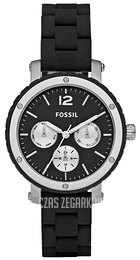 Fossil Casual Czarny/Plastik Ø37 mm BQ9408