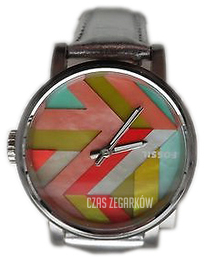 Fossil Wielokolorowy/Skóra Ø38 mm C181021