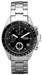 Fossil Czarny/Stal Ø38 mm CH2642