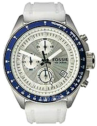 Fossil Biały/Guma Ø52 mm CH2646