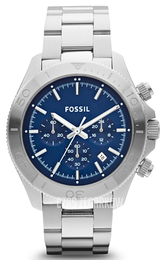 Fossil Retro Traveler Niebieski/Stal Ø45 mm CH2849