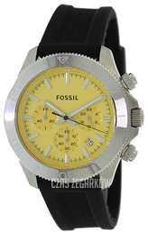 Fossil Retro Traveler Żółty/Guma Ø45 mm CH2852