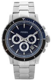 Fossil Niebieski/Stal Ø43 mm CH2927